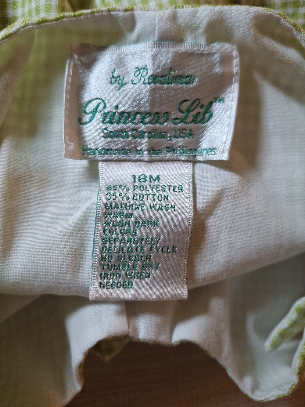 Princey-Lit Green & White Baby Outfit (18M)